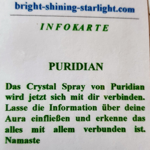 Crystal Starlight Spray PURIDIAN