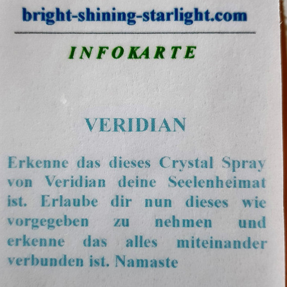 Crystal Starlight Spray VERIDIAN